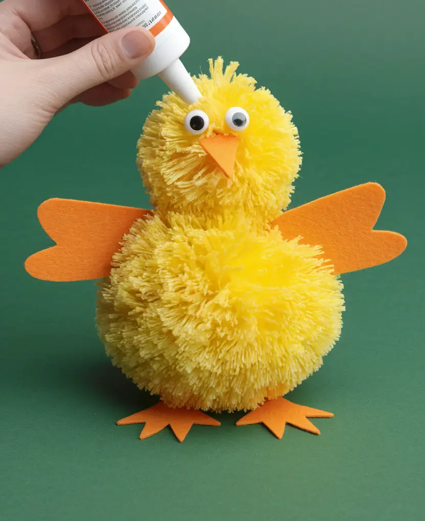 A fluffy and adorable chick craft!