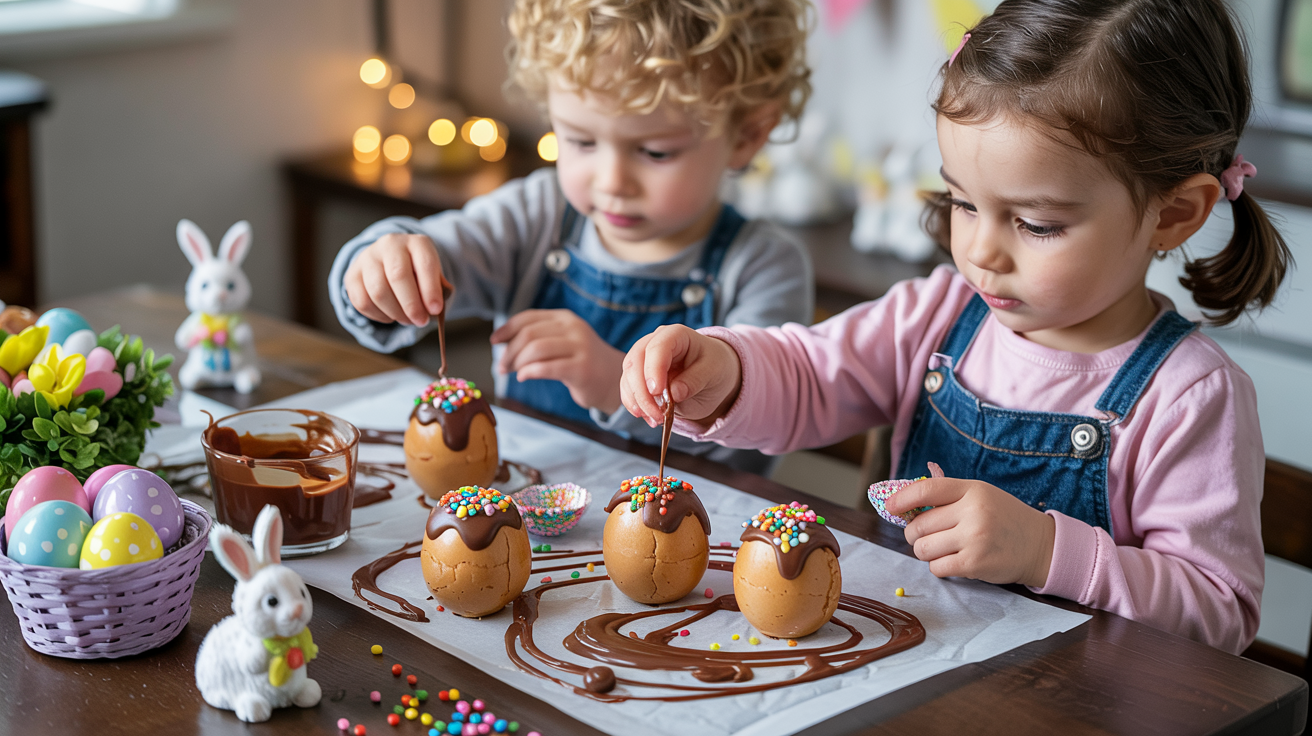 Skip the dye and make memories with this fun Easter activity for kids—peanut butter eggs dipped in chocolate! Easy, mess-free, and irresistibly delicious.