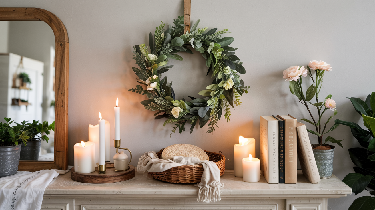 Looking for a simple, stylish, and budget-friendly way to refresh your space? This DIY faux greenery hoop wreath is the perfect project — even if you’re not super crafty. It's modern, elegant, and can be customized for any season or room in your home.