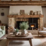 French Decor with Green Accents