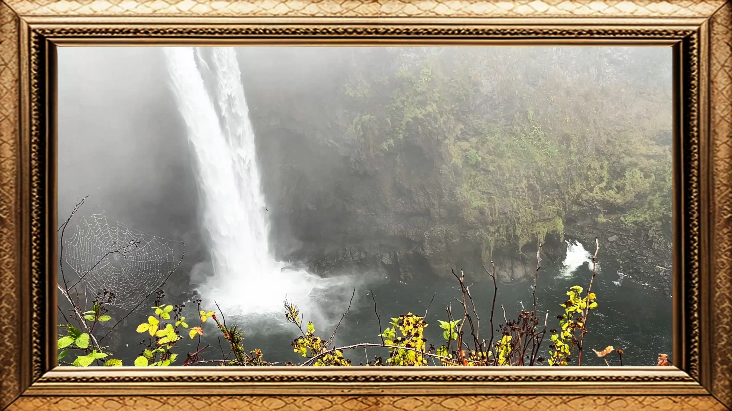 Pacific Northwest Beauty – Snoqualmie Falls Framed Art Screensaver